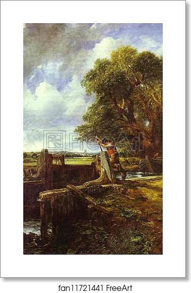 Free art print of The Lock (A Boat Passing a Lock) by John Constable Free art print of The Lock (A Boat Passing a Lock) by John Constable