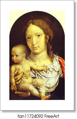 Free art print of The Carondelet Diptych: Virgin and Child (right) by Jan Gossaert, Called Mabuse