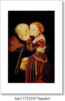 Free art print of The Adoring Husband by Lucas Cranach The Elder