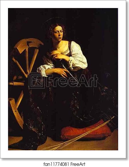 Free art print of St. Catherine of Alexandria by Caravaggio Free art print of St. Catherine of Alexandria by Caravaggio