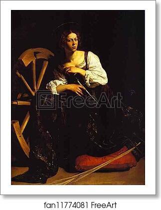 Free art print of St. Catherine of Alexandria by Caravaggio