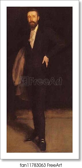 Free art print of Arrangement in Black: Portrait of F. R. Leyland by James Abbott Mcneill Whistler