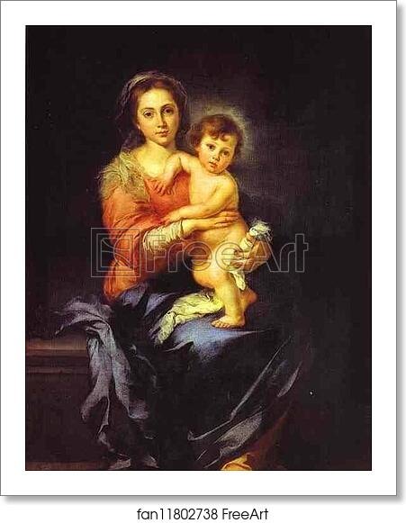 Free art print of Madonna and Child by Bartolomé Esteban Murillo