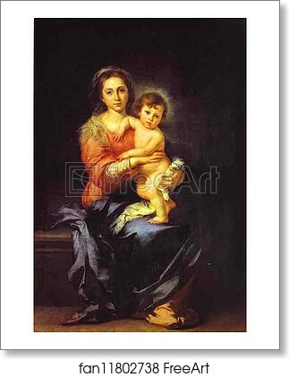Free art print of Madonna and Child by Bartolomé Esteban Murillo