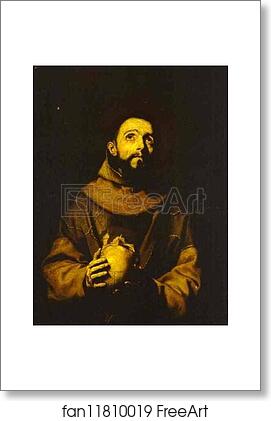 Free art print of St. Francis by Jusepe De Ribera