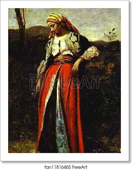 Free art print of Pensive Woman in Oriental Dress by Jean-Baptiste-Camille Corot Free art print of Pensive Woman in Oriental Dress by Jean-Baptiste-Camille Corot