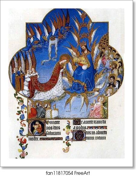 Free art print of Les tr�s riches heures du Duc de Berry. Coronation of Mary by Limbourg Brothers Free art print of Les tr�s riches heures du Duc de Berry. Coronation of Mary by Limbourg Brothers