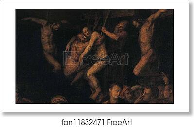 Free art print of Descent from the Cross and Lamentation. Detail by Agnolo Bronzino