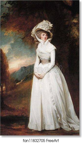 Free art print of Mrs Penelope Lee Acton by George Romney