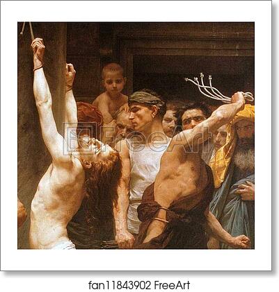 Free art print of The Flagellation of Christ. Detail by William-Adolphe Bouguereau