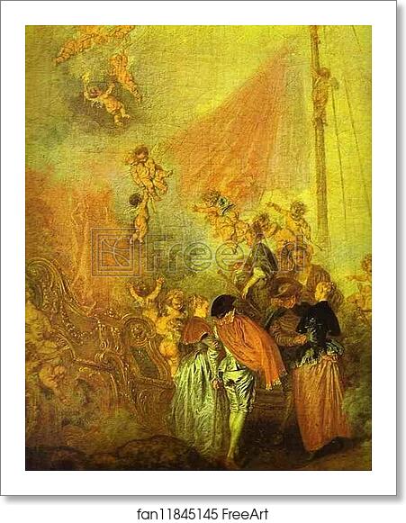 Free art print of Embarkation for Cythera. Detail by Jean-Antoine Watteau Free art print of Embarkation for Cythera. Detail by Jean-Antoine Watteau