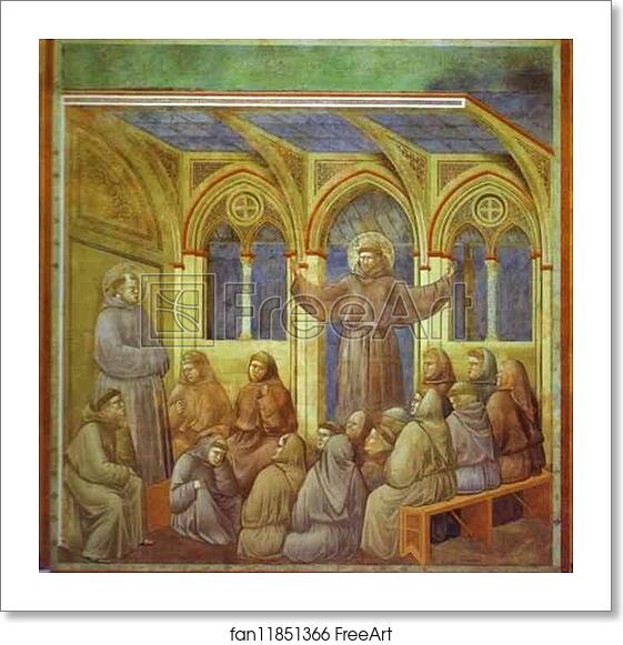 Free art print of The Apparition at Arles by Giotto