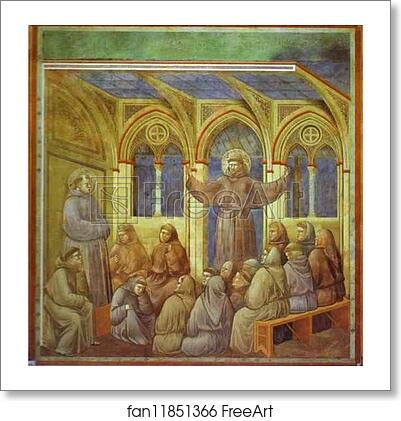 Free art print of The Apparition at Arles by Giotto