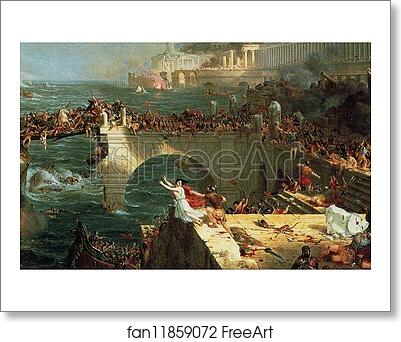 Free art print of The Course of Empire: Destruction. Detail by Thomas Cole