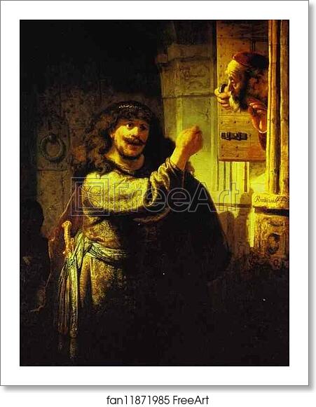 Free art print of Samson Accusing His Father-in-Law by Rembrandt Harmenszoon Van Rijn