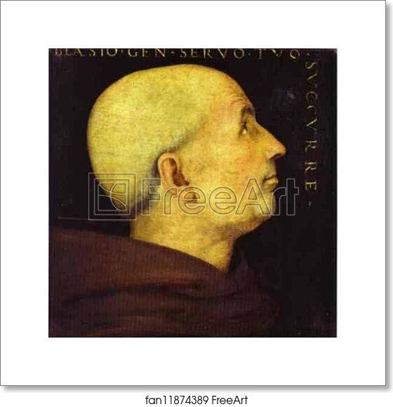 Free art print of Portrait of Don Biagio Milanesi by Pietro Perugino