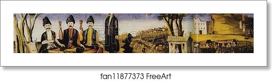 Free art print of Kakhetia Sagas. Alazan Valley by Niko Pirosmani Free art print of Kakhetia Sagas. Alazan Valley by Niko Pirosmani