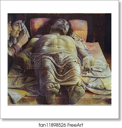 Free art print of Dead Christ by Andrea Mantegna