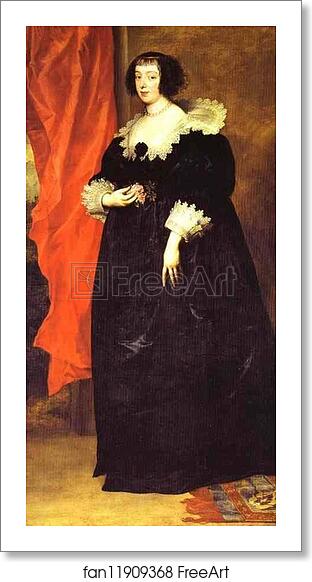 Free art print of Portrait of Marguerite of Lorraine, Duchess of Orléans by Sir Anthony Van Dyck