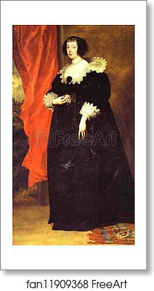 Free art print of Portrait of Marguerite of Lorraine, Duchess of Orléans by Sir Anthony Van Dyck