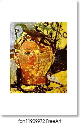 Free art print of Portrait of Pablo Picasso by Amedeo Modigliani