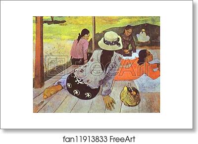 Free art print of Siesta by Paul Gauguin