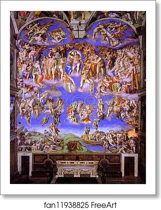 Free art print of The Last Judgment by Michelangelo