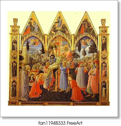 Free art print of The Deposition by Fra Angelico
