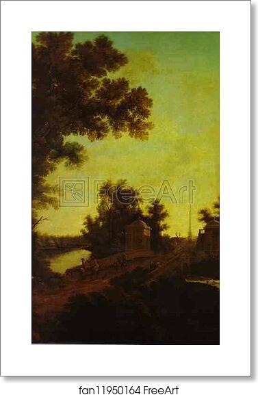 Free art print of The Stone Bridge at Gatchina by Semion Shchedrin
