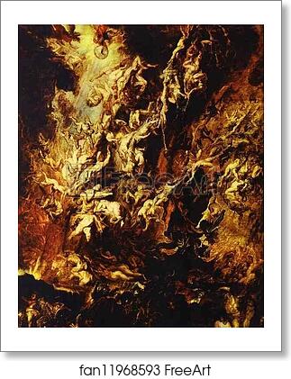 Free art print of Fall of the Rebel Angels by Peter Paul Rubens