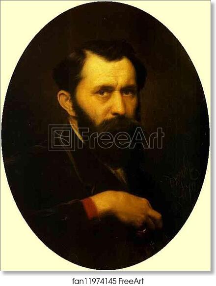Free art print of Self-Portrait by Vasily Perov