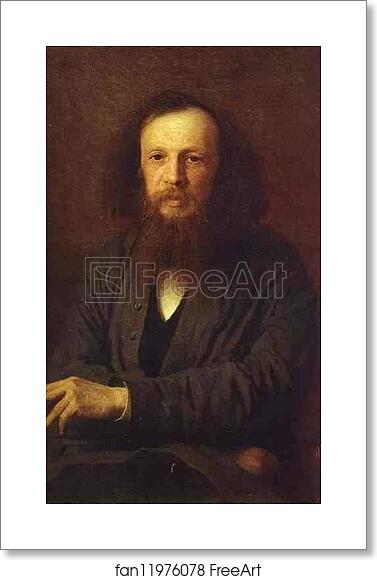 Free art print of Portrait of Dmitry Mendeleyev by Ivan Kramskoy Free art print of Portrait of Dmitry Mendeleyev by Ivan Kramskoy