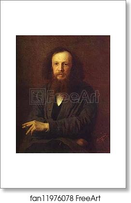 Free art print of Portrait of Dmitry Mendeleyev by Ivan Kramskoy
