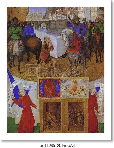 Free art print of St. Martin. Miniature from the Book of Hours of Etienne Chevalier by Jean Fouquet Free art print of St. Martin. Miniature from the Book of Hours of Etienne Chevalier by Jean Fouquet