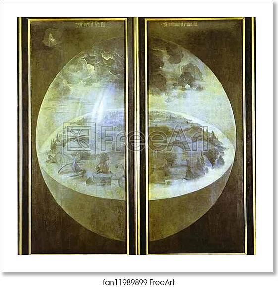 Free art print of Creation of the World by Hieronymus Bosch Free art print of Creation of the World by Hieronymus Bosch