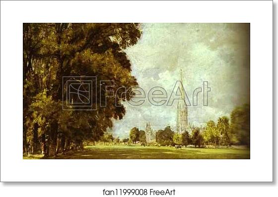 Free art print of A View of Salisbury Cathedral by John Constable Free art print of A View of Salisbury Cathedral by John Constable