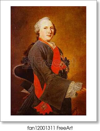 Free art print of Portrait of Count J. E. Sievers by Georg Caspar Prenner