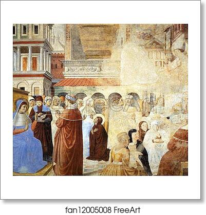 Free art print of Scenes with St. Ambrose by Benozzo Gozzoli
