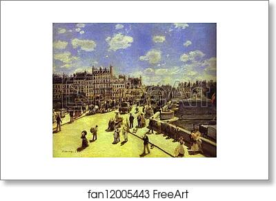 Free art print of Pont Neuf, Paris by Pierre-Auguste Renoir