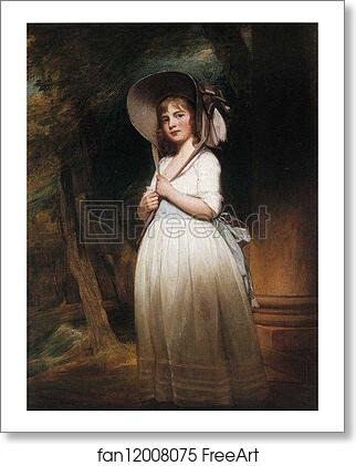 Free art print of Miss Charlotte Peirse by George Romney