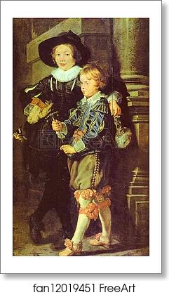 Free art print of Artist's Sons Albert and Nicholas by Peter Paul Rubens