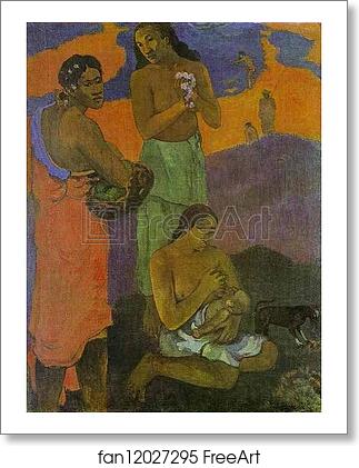 Free art print of Motherhood (Women on the Shore) by Paul Gauguin