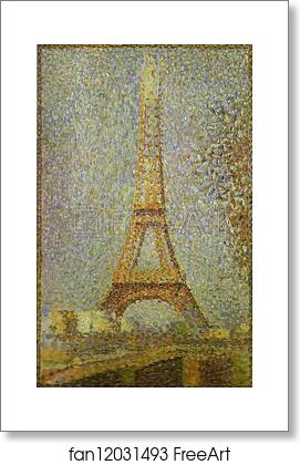 Free art print of The Eiffel Tower by Georges Seurat