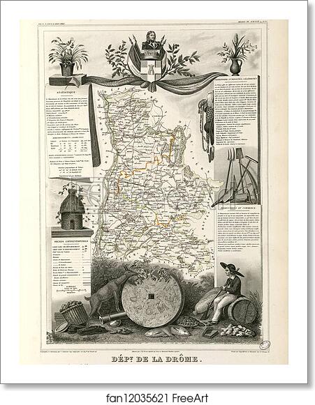 Free art print of Dépt. de la Drôme (région du sud-est) by Victor Jules Levasseur Free art print of Dépt. de la Drôme (région du sud-est) by Victor Jules Levasseur