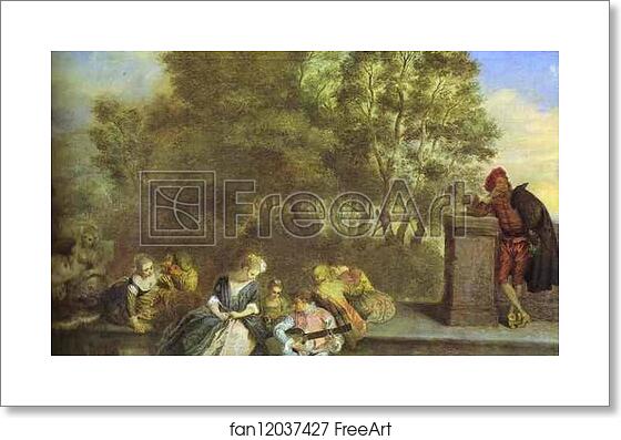 Free art print of Récréation Italienne by Jean-Antoine Watteau Free art print of Récréation Italienne by Jean-Antoine Watteau