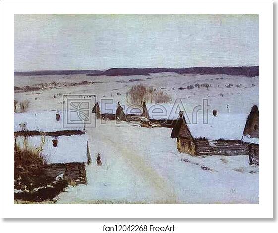 Free art print of Village in Winter by Isaac Levitan Free art print of Village in Winter by Isaac Levitan
