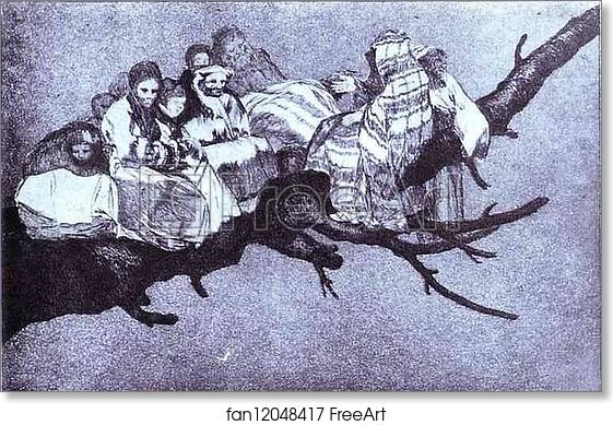 Free art print of Disparate 3: Disparate Riduculo (Ridiculous Foolishness) by Francisco De Goya Y Lucientes