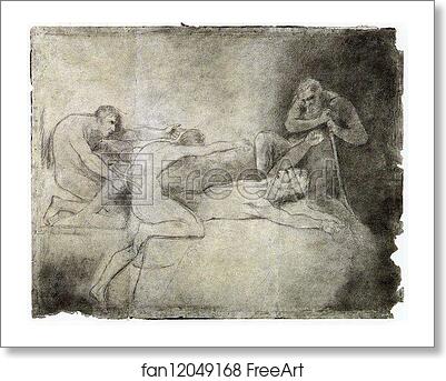 Free art print of Prometheus Bound by George Romney