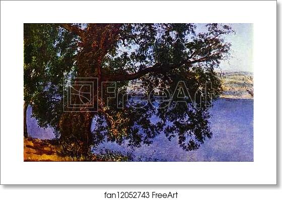 Free art print of A Tree over Water in the Vicinity of Castel-Gandolfo by Alexander Ivanov Free art print of A Tree over Water in the Vicinity of Castel-Gandolfo by Alexander Ivanov