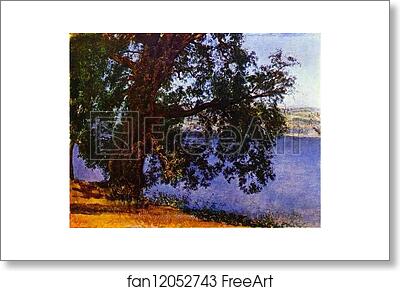 Free art print of A Tree over Water in the Vicinity of Castel-Gandolfo by Alexander Ivanov